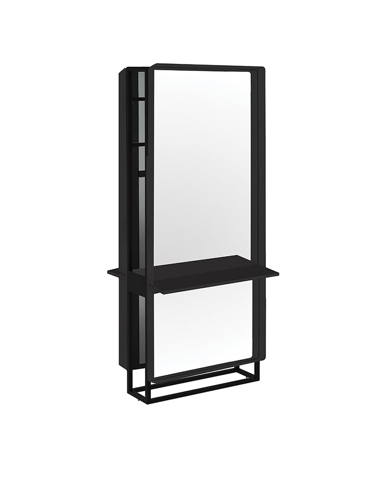 Mirror joiner - Mueble de peluquería negro para espejos - Doble cara